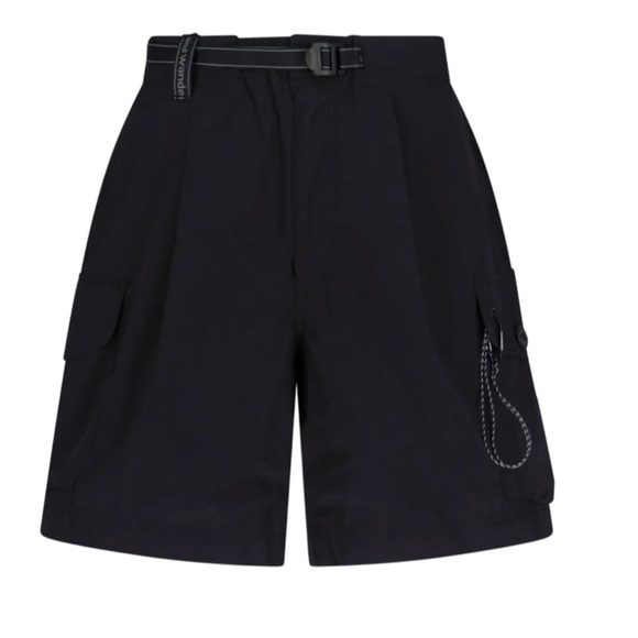 Black Cargo Shorts Relaxed Fit Lightweight